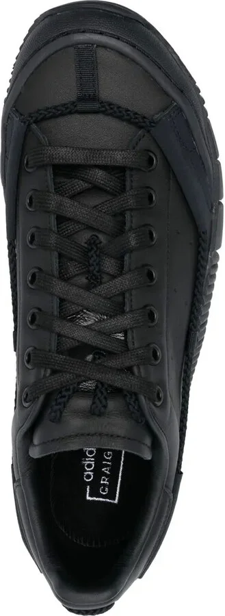 Low-Top Leather Sneakers - Image 4