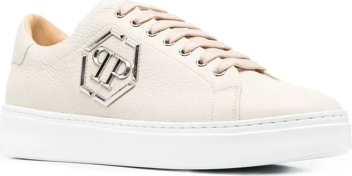 Low-Top Leather Sneakers - Image 2