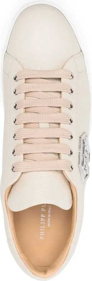 Low-Top Leather Sneakers - Image 4