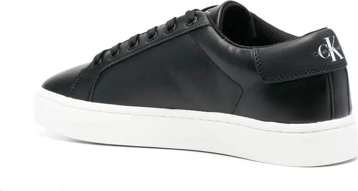 Low-Top Leather Sneakers - Image 3
