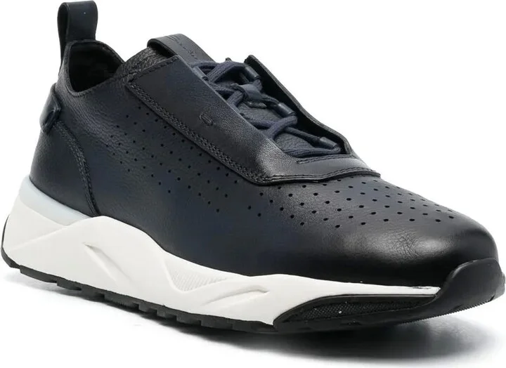 Low-Top Leather Sneakers - Image 2