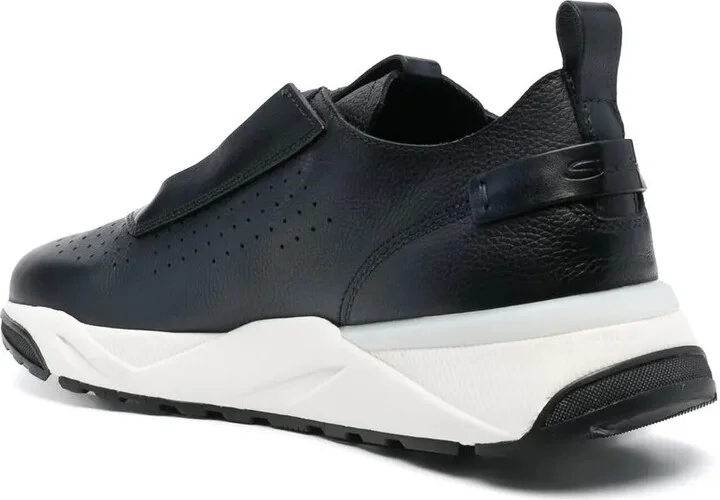 Low-Top Leather Sneakers - Image 3