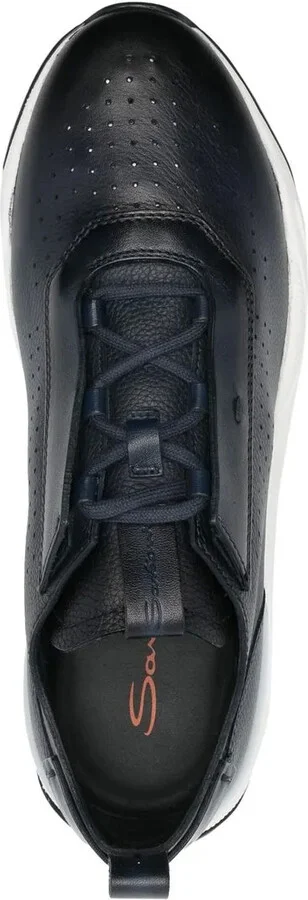 Low-Top Leather Sneakers - Image 4