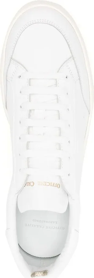 Low-Top Leather Sneakers - Image 4