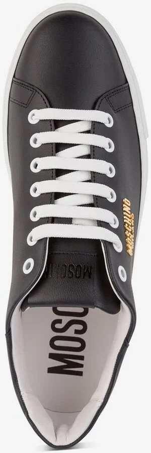 Low-Top Leather Sneakers - Image 3