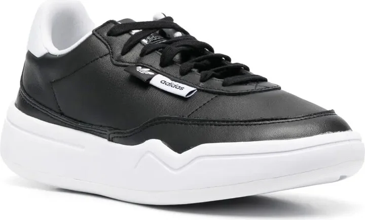 Low-Top Leather Sneakers - Image 2
