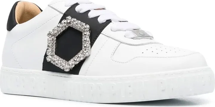 Low-Top Leather Sneakers - Image 2