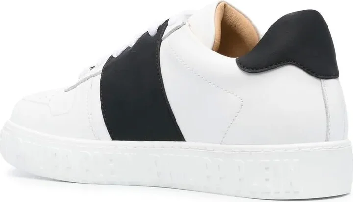 Low-Top Leather Sneakers - Image 3
