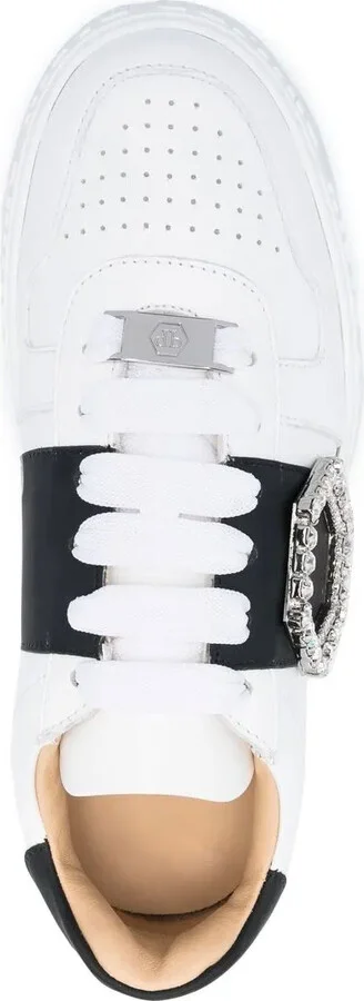Low-Top Leather Sneakers - Image 4