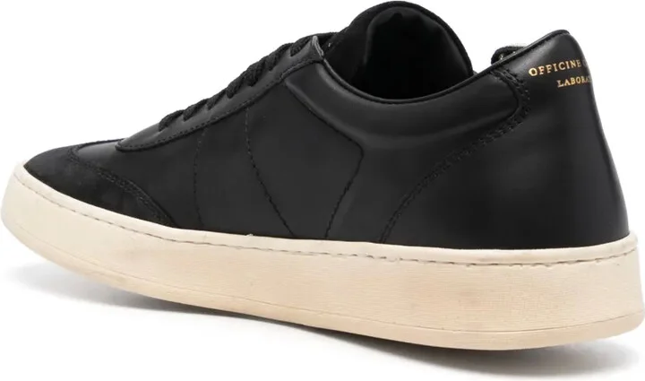 Low-Top Leather Sneakers - Image 3