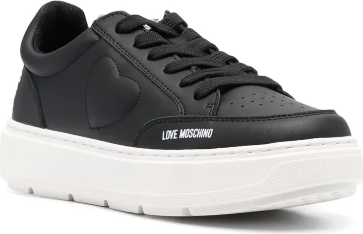 Low-Top Leather Sneakers - Image 2