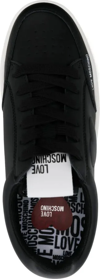 Low-Top Leather Sneakers - Image 4