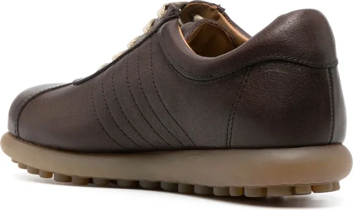 Low-Top Leather Sneakers - Image 3