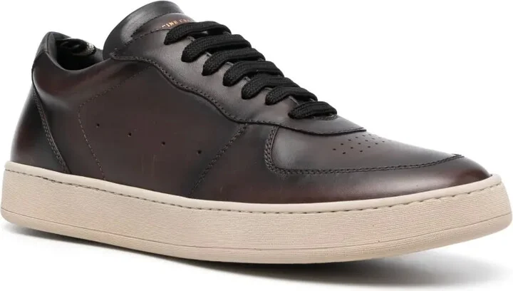 Low-Top Leather Sneakers - Image 2