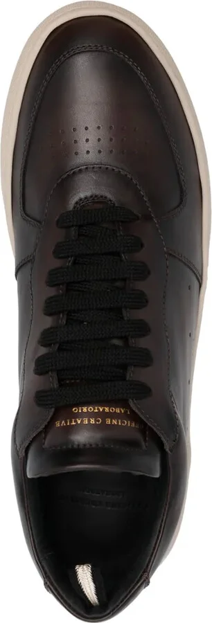 Low-Top Leather Sneakers - Image 4