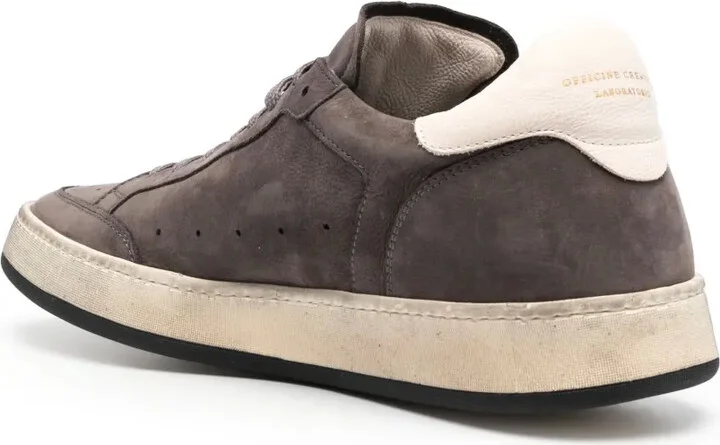 Low-Top Leather Sneakers - Image 3