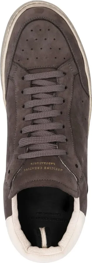 Low-Top Leather Sneakers - Image 4