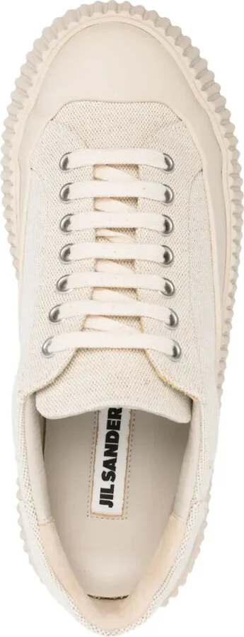 Low-Top Leather Sneakers - Image 4
