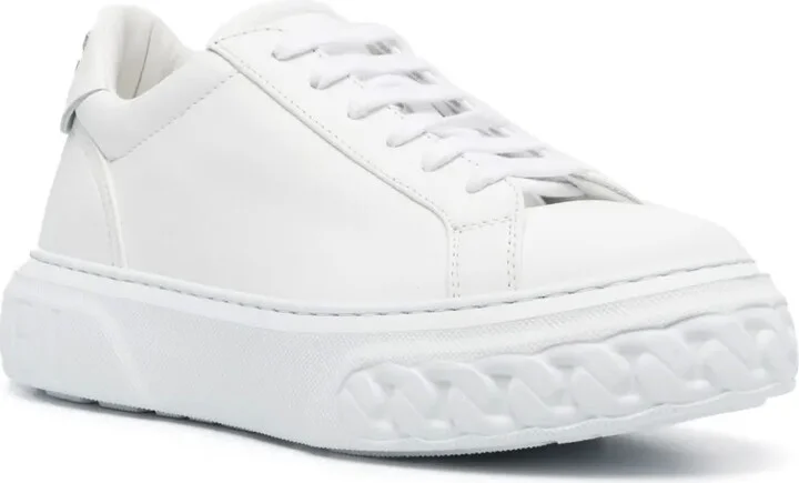 Low-Top Leather Sneakers - Image 2