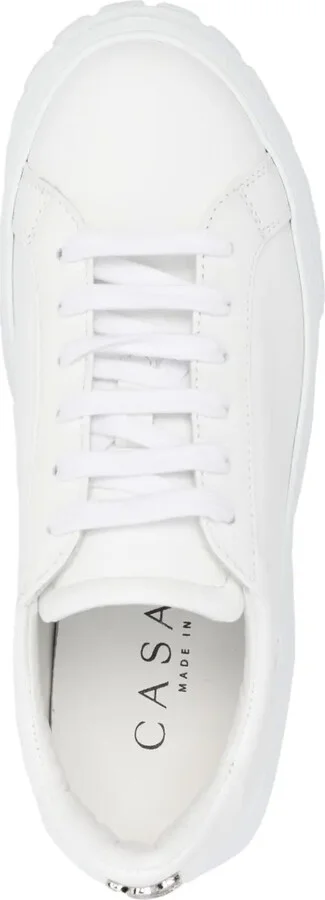 Low-Top Leather Sneakers - Image 4