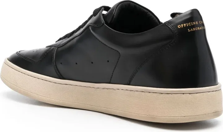 Low-Top Leather Sneakers - Image 3