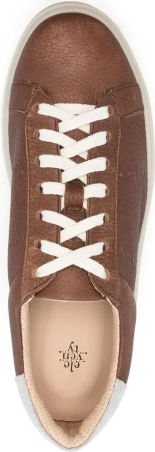 Low-Top Leather Sneakers - Image 4