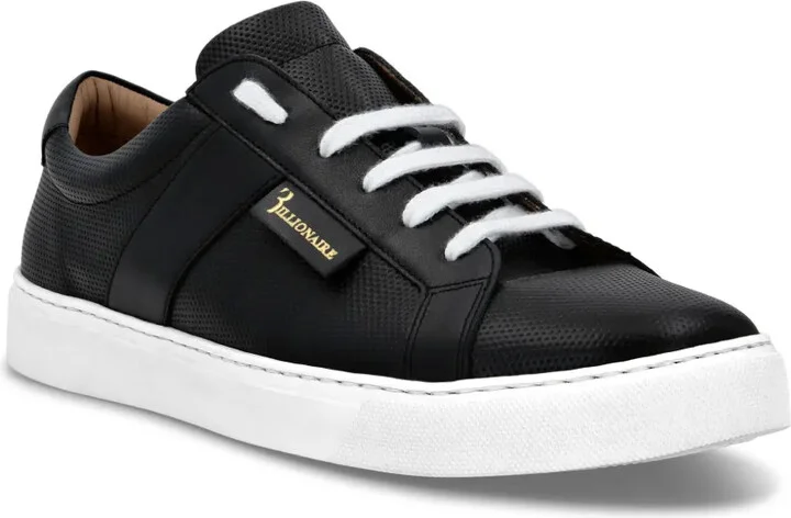 Low-Top Leather Sneakers - Image 2