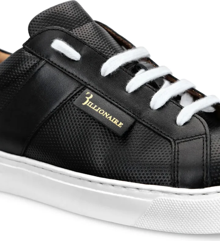 Low-Top Leather Sneakers - Image 3