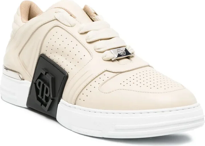 Low-Top Leather Sneakers - Image 2