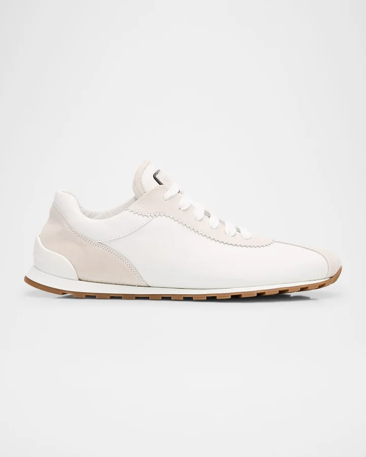 Low-Top Leather Sneakers