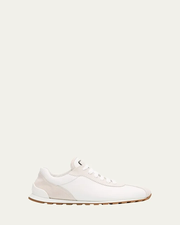 Low-Top Leather Sneakers