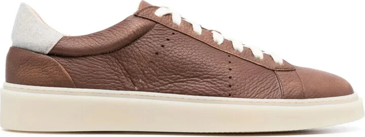 Low-Top Leather Sneakers