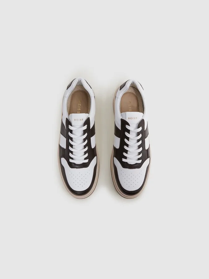 Low Top Leather Trainers - Image 3