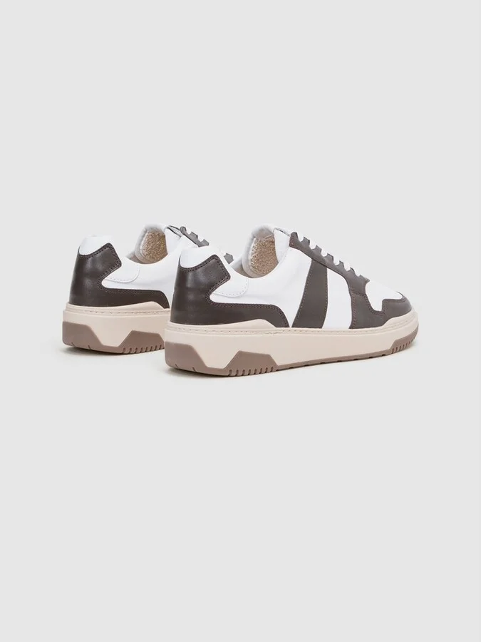 Low Top Leather Trainers - Image 4