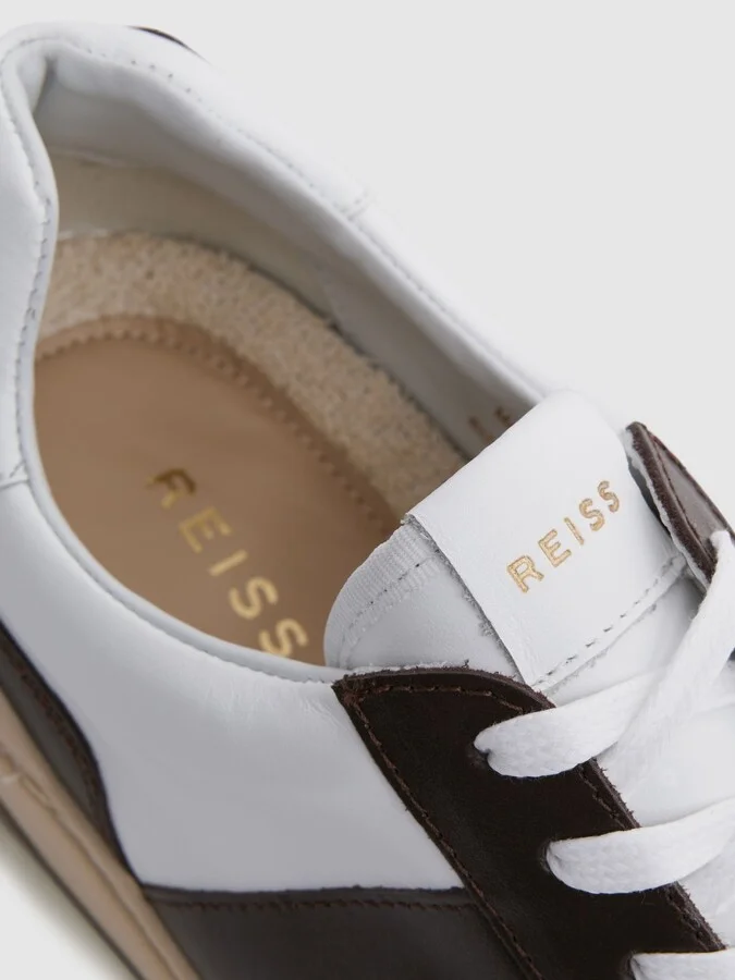 Low Top Leather Trainers - Image 5