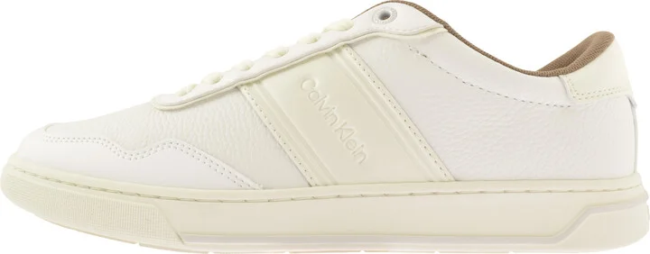 Low Top Logo Trainers White