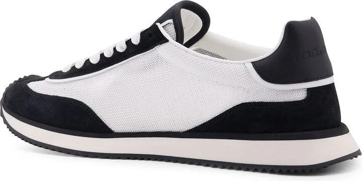Low-top Mesh Sneakers With Suede Inserts - Image 3