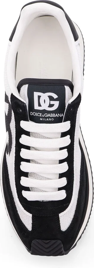 Low-top Mesh Sneakers With Suede Inserts - Image 5