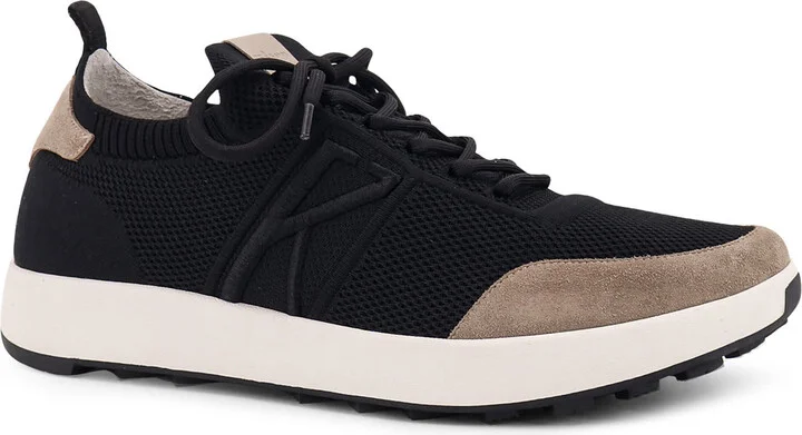 Low-top Mesh Sneakers With Suede Profiles - Image 2