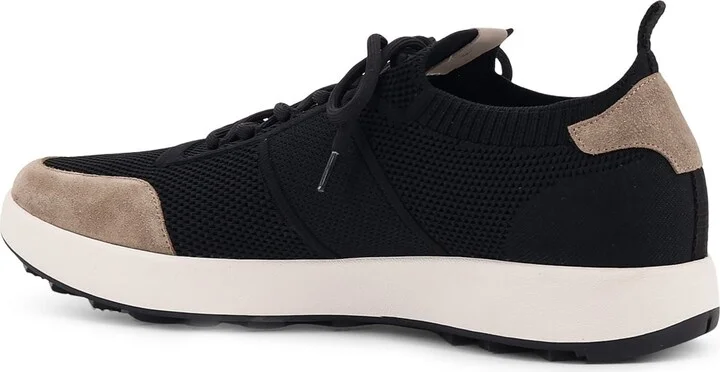 Low-top Mesh Sneakers With Suede Profiles - Image 3