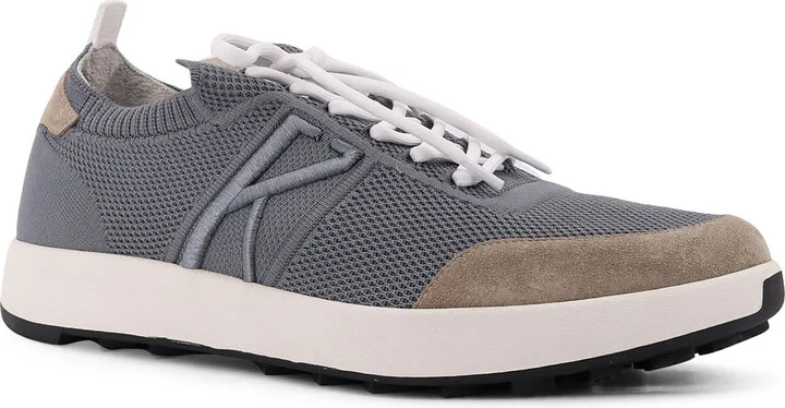 Low-top Mesh Sneakers With Suede Profiles - Image 2