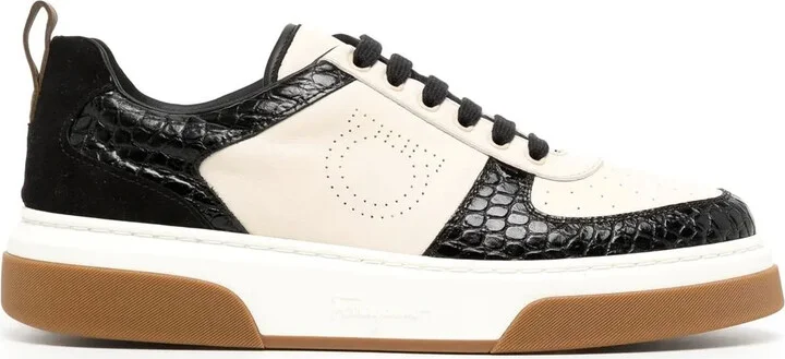 Low-Top Panelled Sneakers