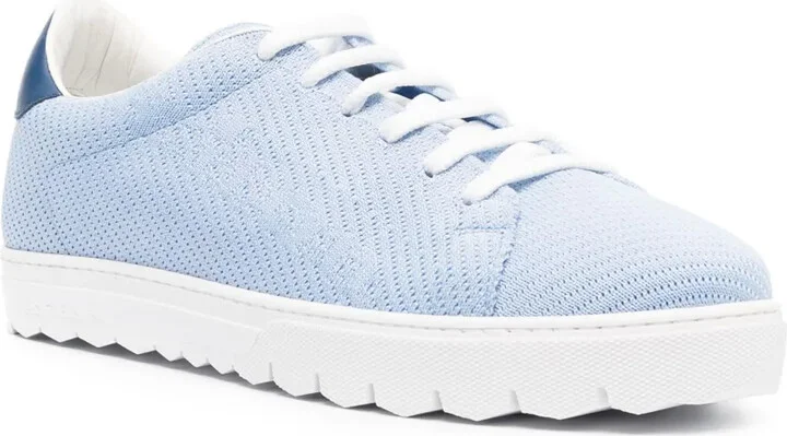Low-Top Perforated Sneakers - Image 2