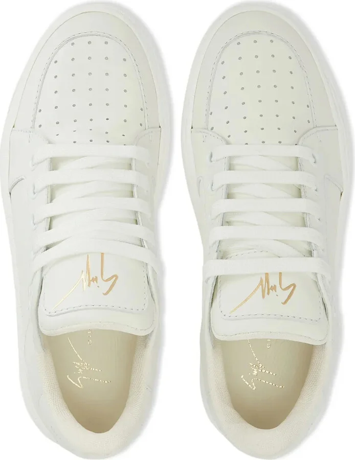 Low-Top Perforated Sneakers - Image 4