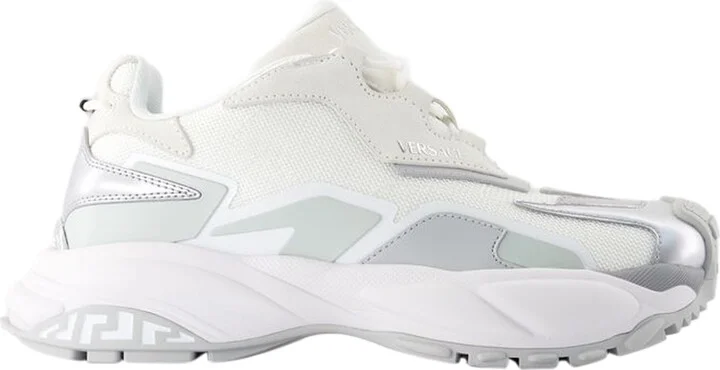 Low Top Sneakers - Versace - Leather - White