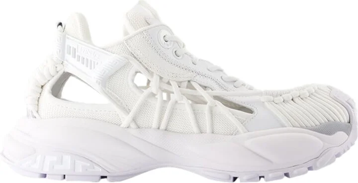 Low Top Sneakers - Versace - Leather - White