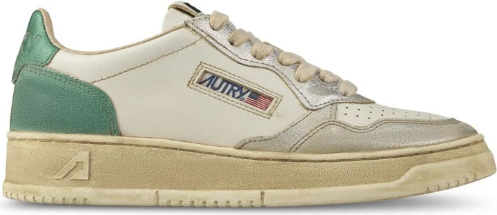 Low-Top Sneakers With Metallic Accents
