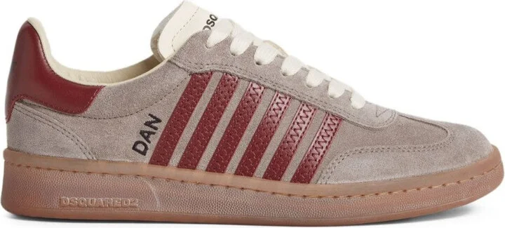 Low-Top Sneakers With Suede And Leather Accents