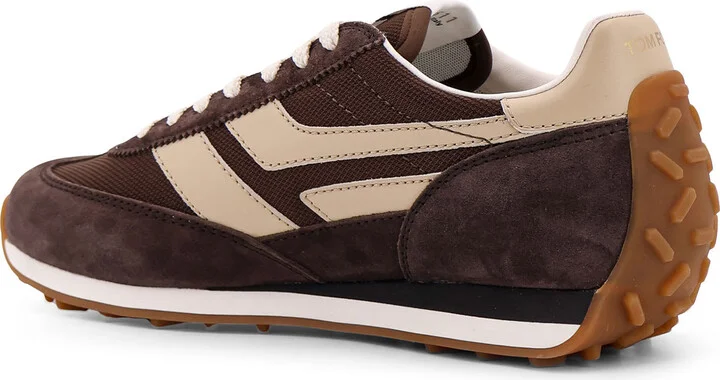 Low-top Suede And Mesh Sneakers - Image 3