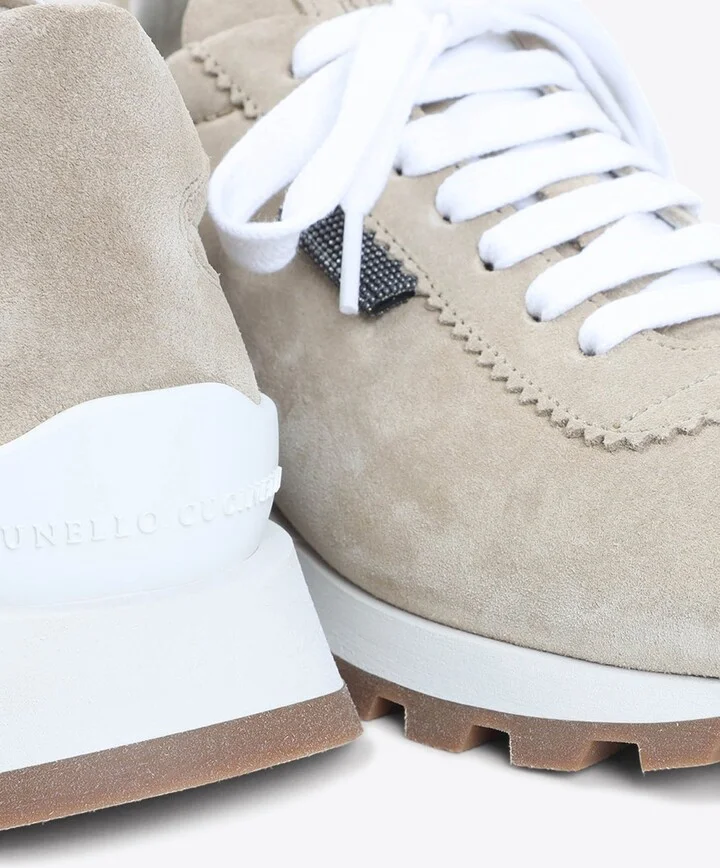 Low-Top Suede Sneakers - Image 3